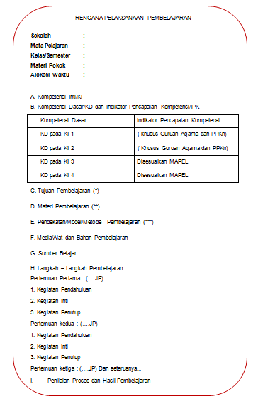 Detail Contoh Pembuatan Rpp Nomer 5