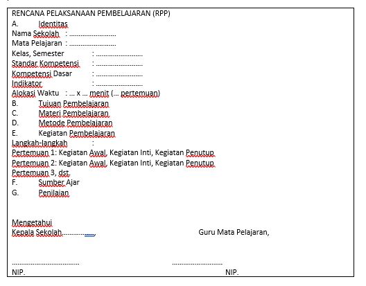 Detail Contoh Pembuatan Rpp Nomer 9