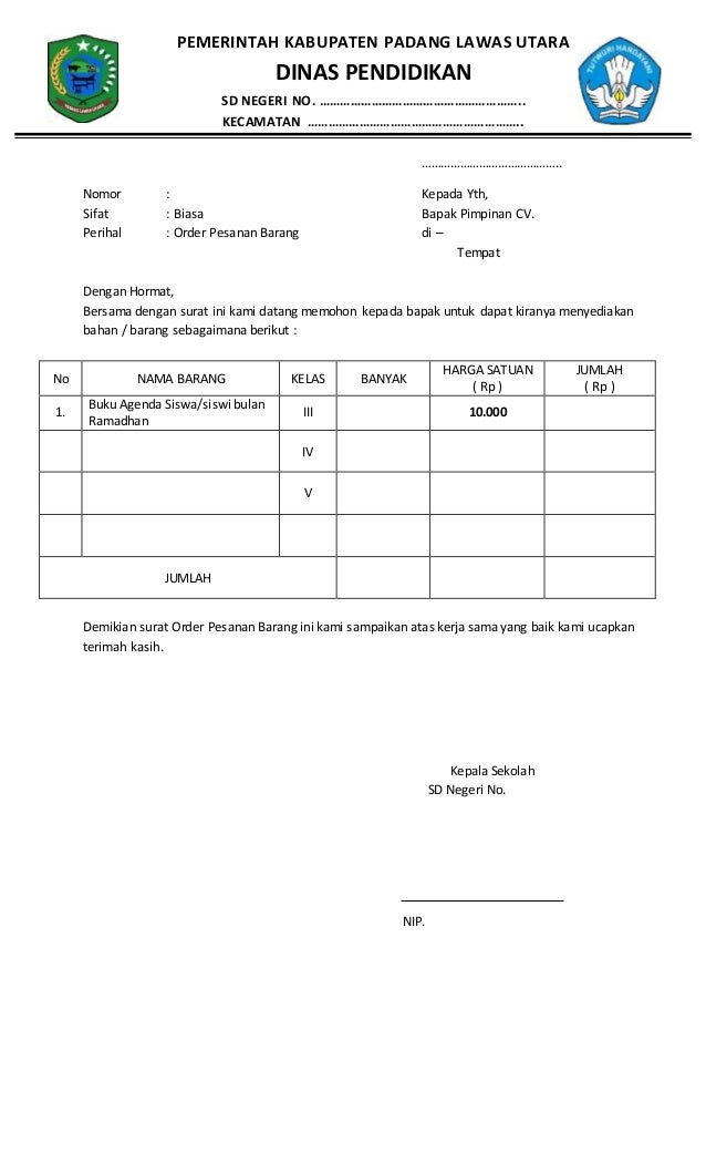 Detail Contoh Pemesanan Barang Nomer 19