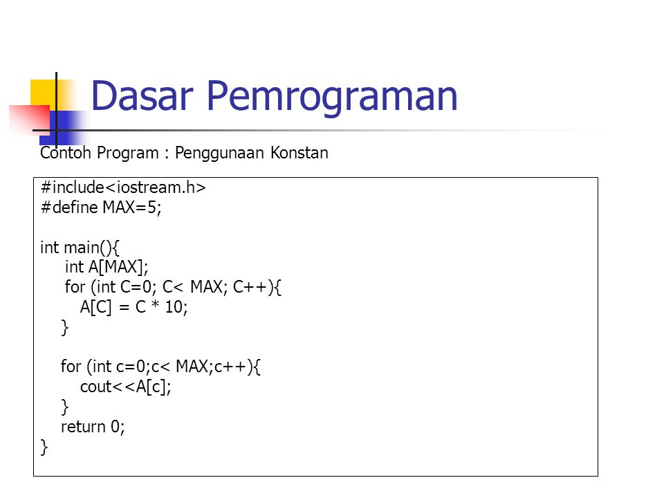 Detail Contoh Pemrograman Dasar Nomer 32