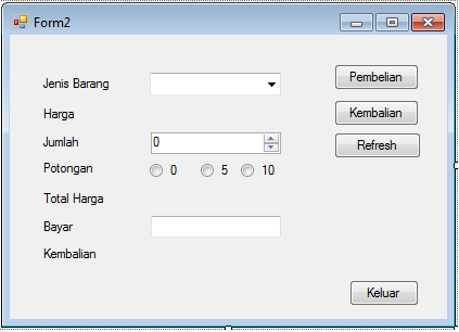 Detail Contoh Pemrograman Visual Nomer 3