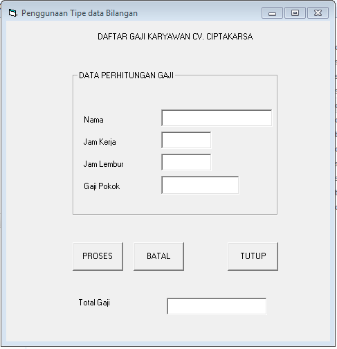 Detail Contoh Pemrograman Visual Nomer 5