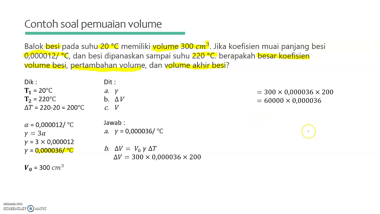 Detail Contoh Pemuaian Volume Nomer 32