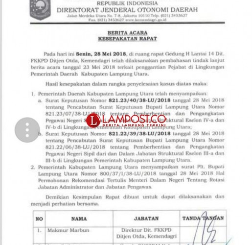 Detail Contoh Pencabutan Surat Keputusan Nomer 31