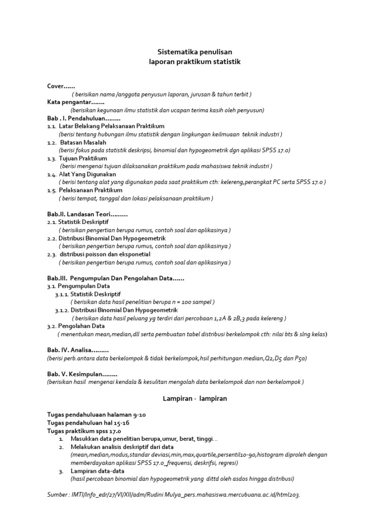 Detail Contoh Pendahuluan Laporan Praktikum Nomer 35