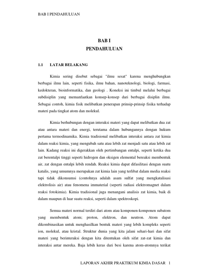 Detail Contoh Pendahuluan Laporan Praktikum Nomer 5