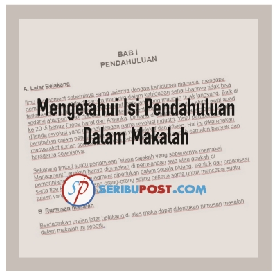 Detail Contoh Pendahuluan Paper Nomer 52