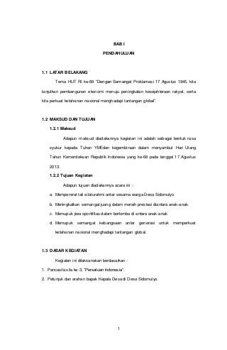 Detail Contoh Pendahuluan Proposal Kegiatan Nomer 23