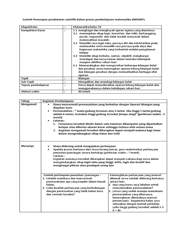 Detail Contoh Pendekatan Saintifik Nomer 13