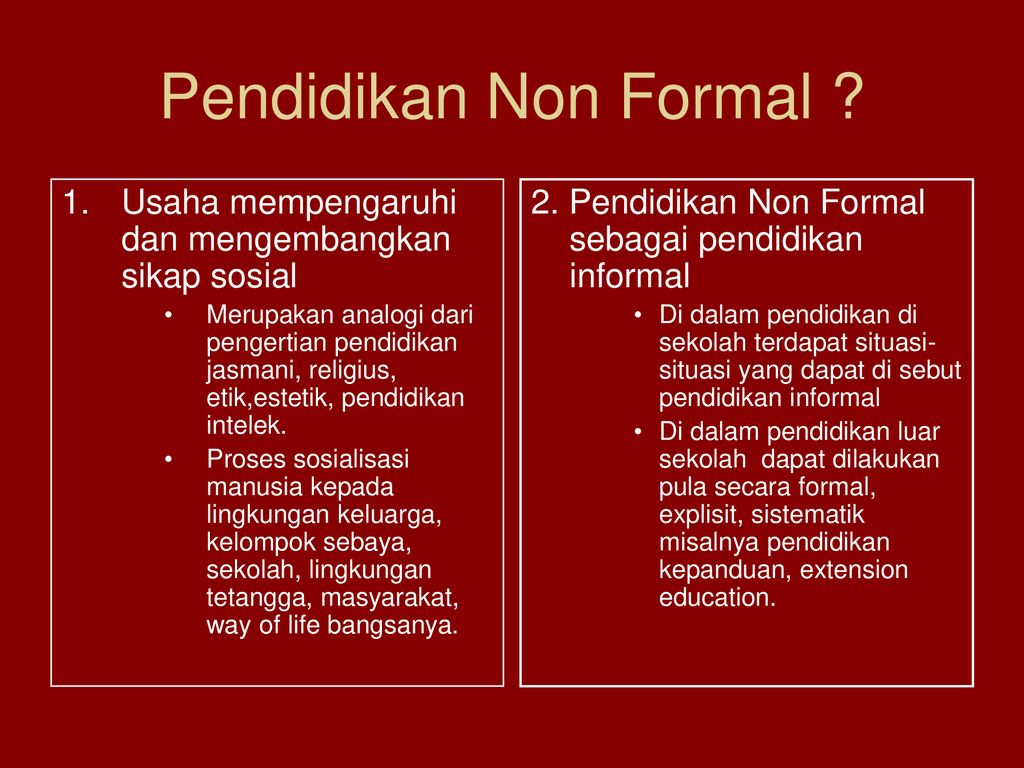 Detail Contoh Pendidikan Formal Nomer 14