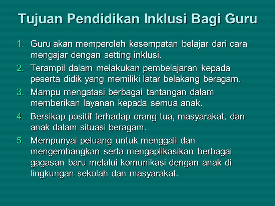 contoh soal essay pendidikan inklusif