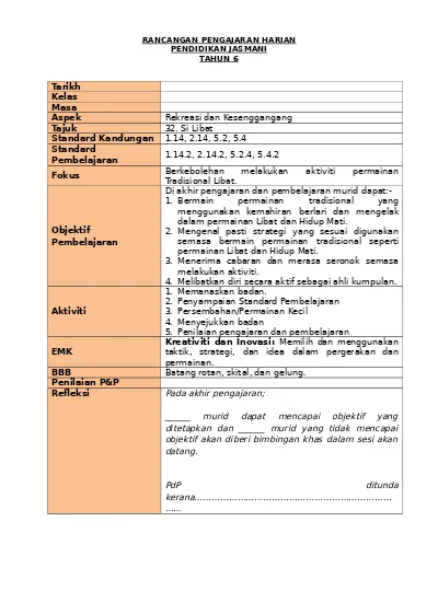 Detail Contoh Pendidikan Jasmani Nomer 30