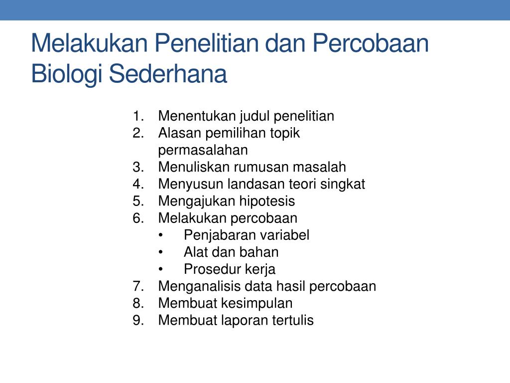 Detail Contoh Penelitian Biologi Sederhana Nomer 3