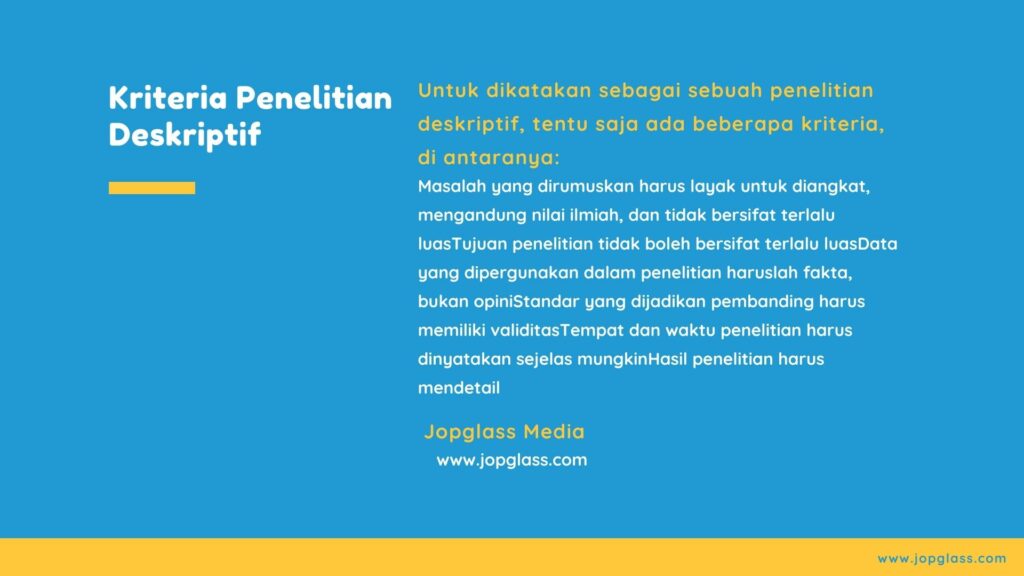 Contoh Penelitian Deskriptif - KibrisPDR