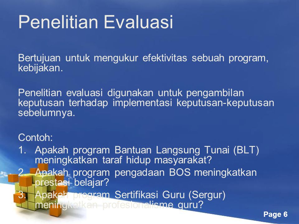 Detail Contoh Penelitian Evaluasi Nomer 4