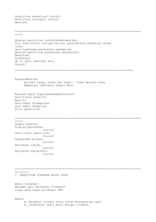 Detail Contoh Penelitian Evaluasi Nomer 52