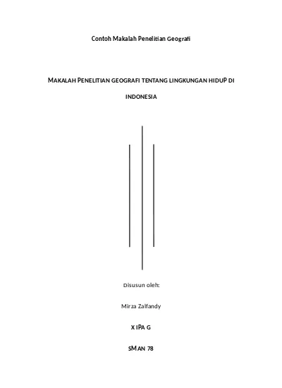 Detail Contoh Penelitian Geografi Nomer 3