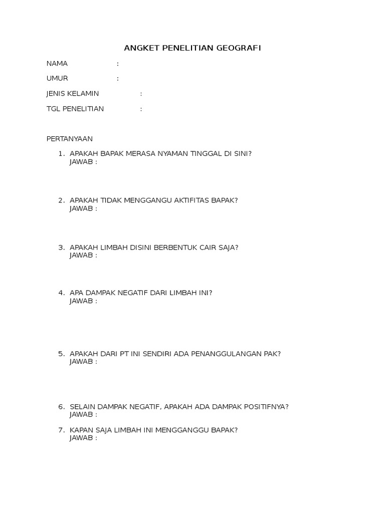 Detail Contoh Penelitian Geografi Nomer 22