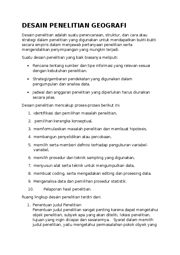 Detail Contoh Penelitian Geografi Nomer 28