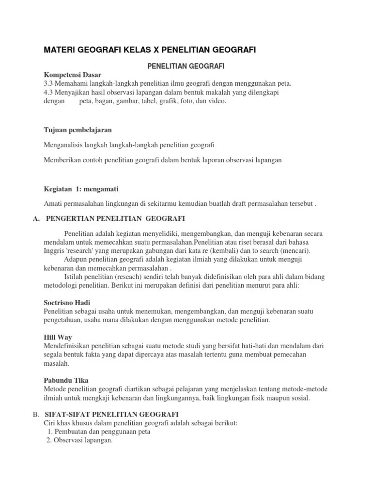Detail Contoh Penelitian Geografi Nomer 44