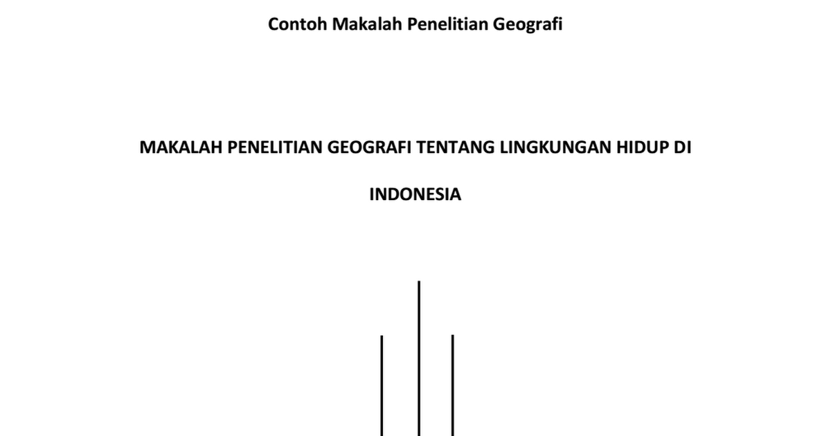 Detail Contoh Penelitian Geografi Nomer 9