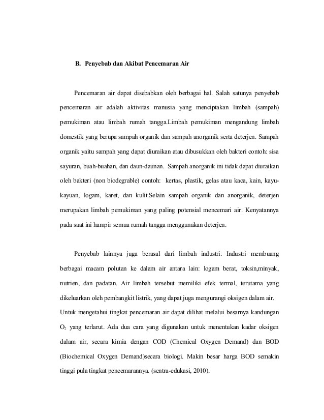 Detail Contoh Penelitian Geografi Tentang Pencemaran Air Nomer 11