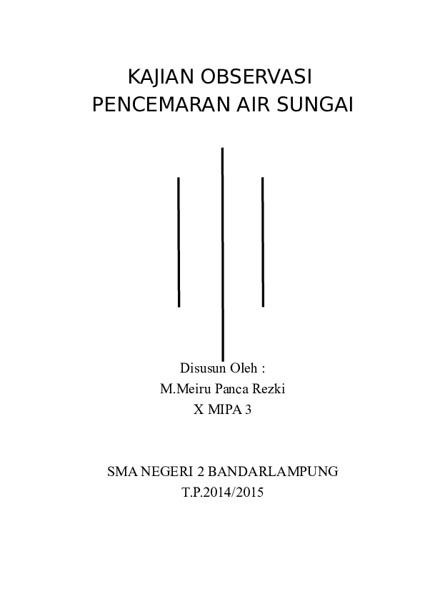 Detail Contoh Penelitian Geografi Tentang Pencemaran Air Nomer 3