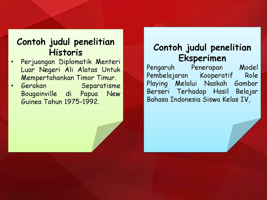 Detail Contoh Penelitian Historis Nomer 6