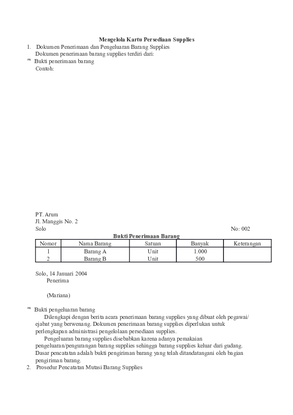 Detail Contoh Penerimaan Barang Nomer 39