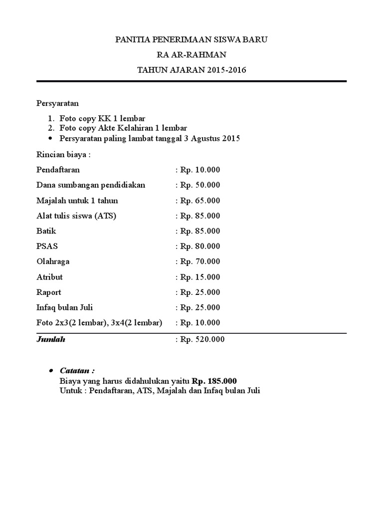 Detail Contoh Penerimaan Siswa Baru Nomer 38