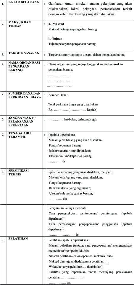 Detail Contoh Pengadaan Barang Nomer 8