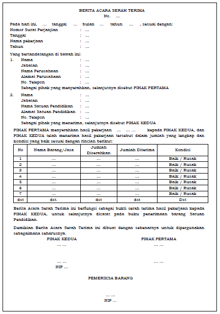 Detail Contoh Pengadaan Barang Nomer 22