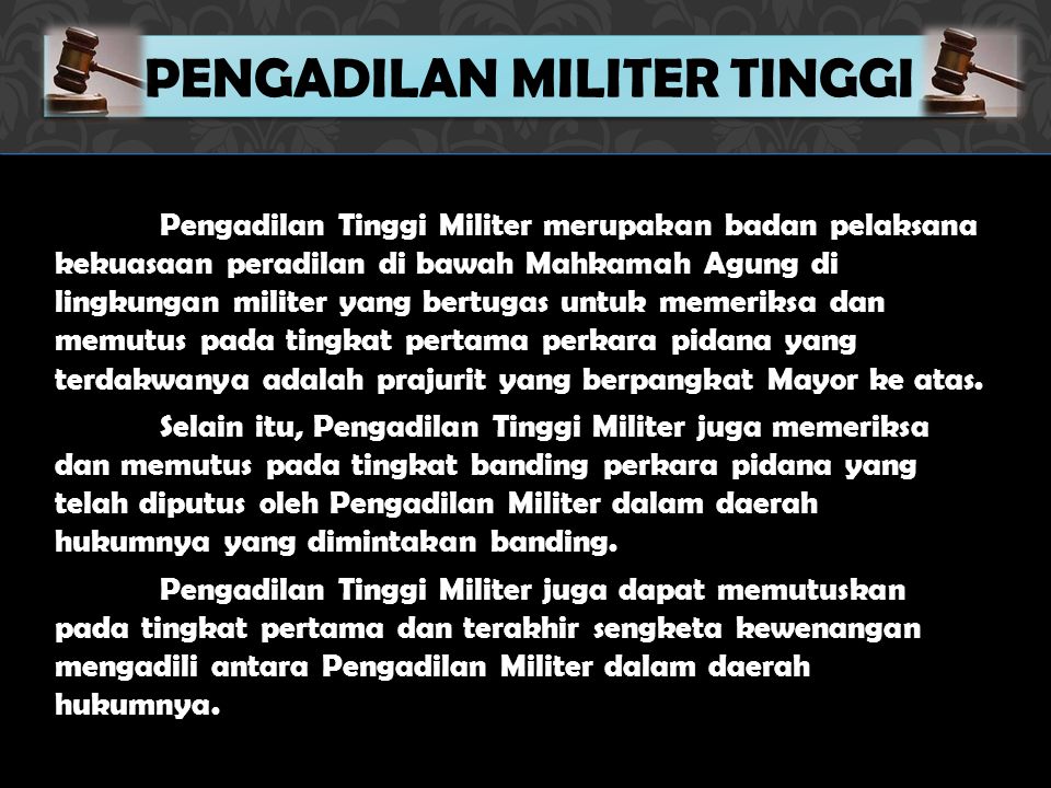 Detail Contoh Pengadilan Militer Nomer 11