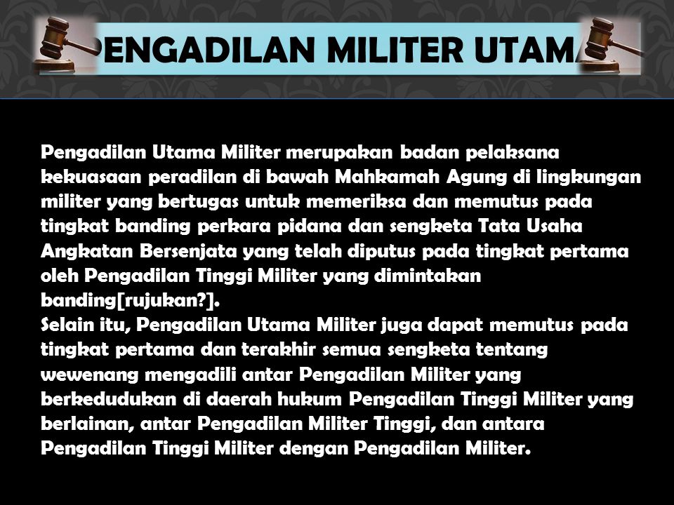 Detail Contoh Pengadilan Militer Nomer 14