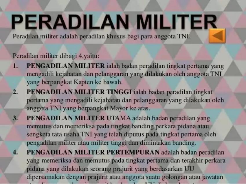 Detail Contoh Pengadilan Militer Nomer 16