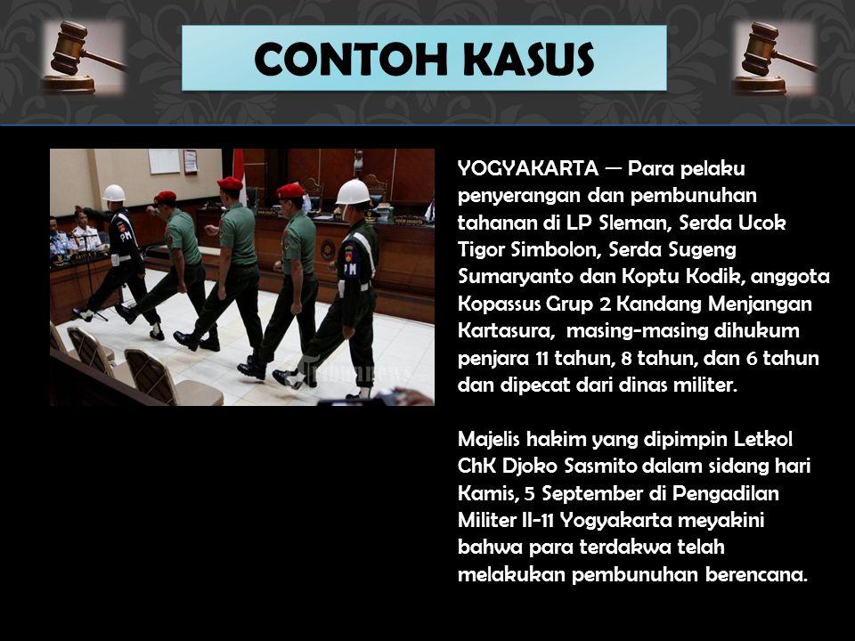 Detail Contoh Pengadilan Militer Nomer 5