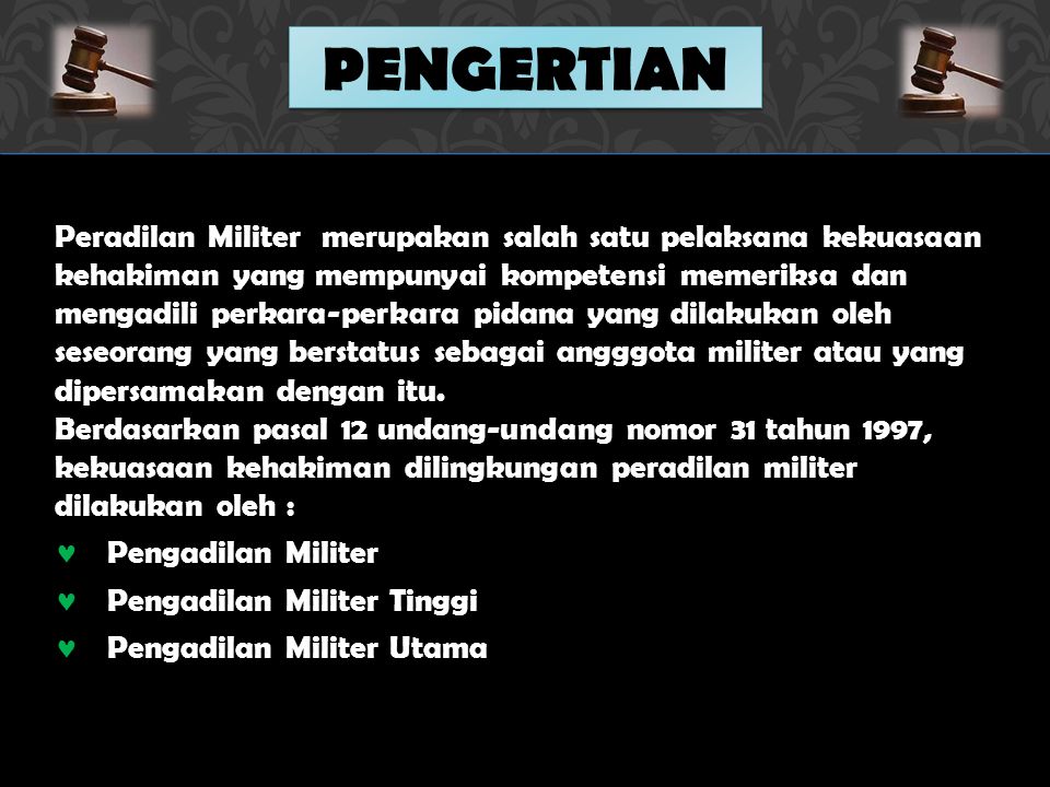 Detail Contoh Pengadilan Militer Nomer 6