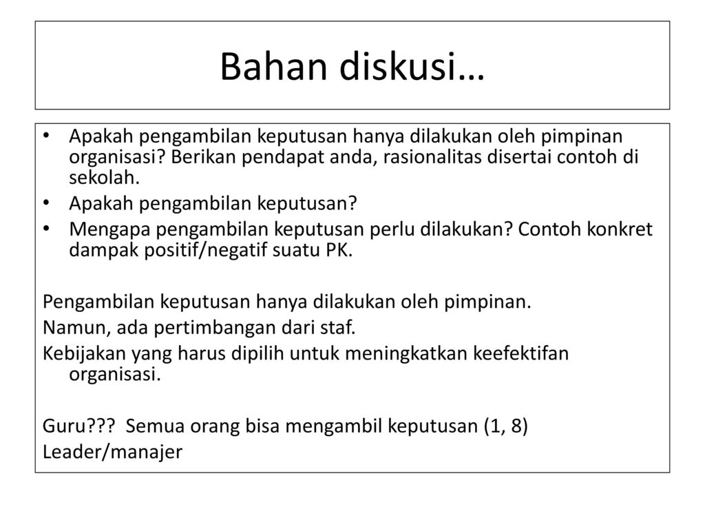 Detail Contoh Pengambilan Keputusan Nomer 15