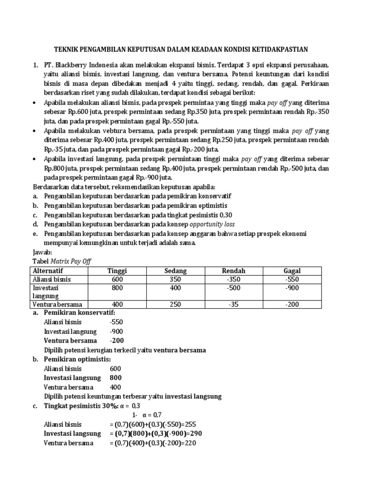 Detail Contoh Pengambilan Keputusan Nomer 36