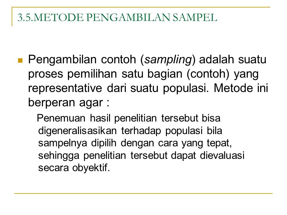 Detail Contoh Pengambilan Sampel Nomer 5