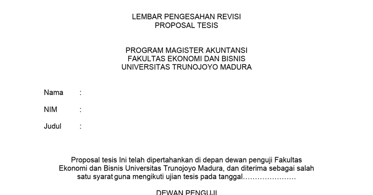 Detail Contoh Pengesahan Proposal Nomer 56