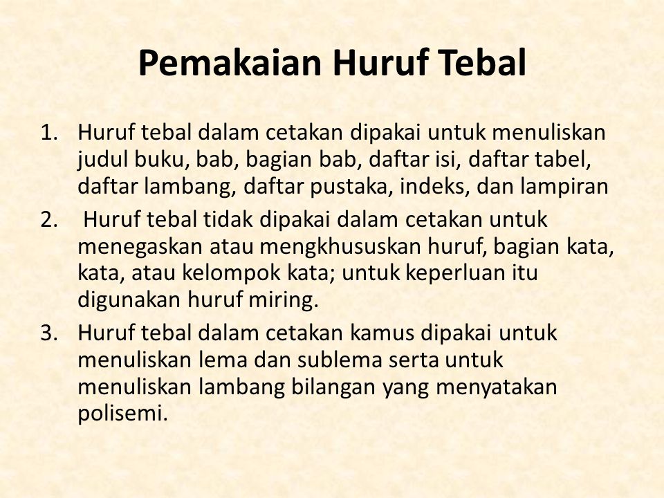 Detail contoh penggunaan huruf miring koleksi nomer 37
