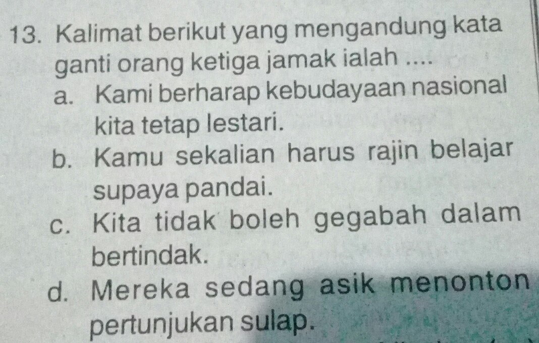 Detail Contoh Penggunaan Kata Ganti Nomer 52