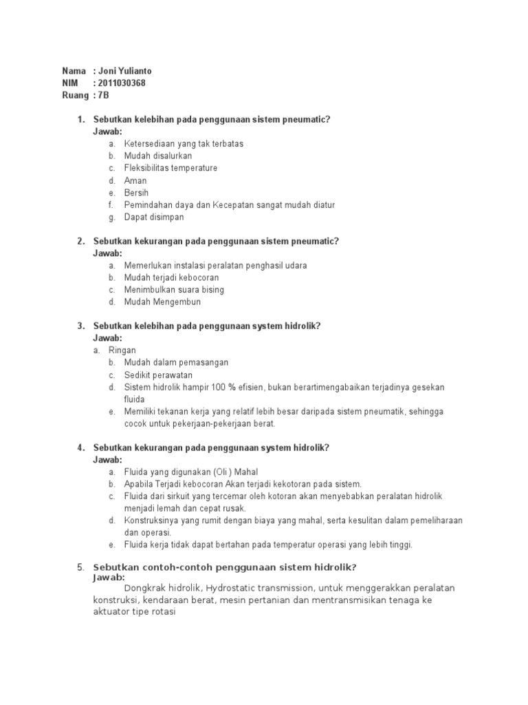 Detail Contoh Penggunaan Sistem Hidrolik Nomer 33