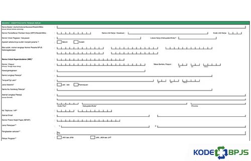 Detail Contoh Pengisian Formulir Bpjs Ketenagakerjaan Nomer 17