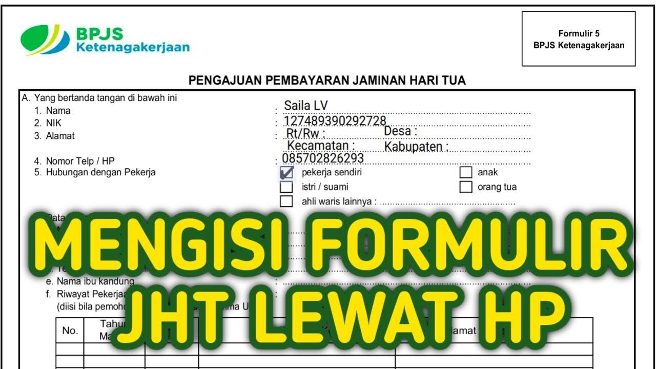 Detail Contoh Pengisian Formulir Bpjs Ketenagakerjaan Nomer 44