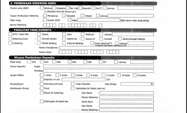 Detail Contoh Pengisian Formulir Pembukaan Rekening Bri Nomer 20