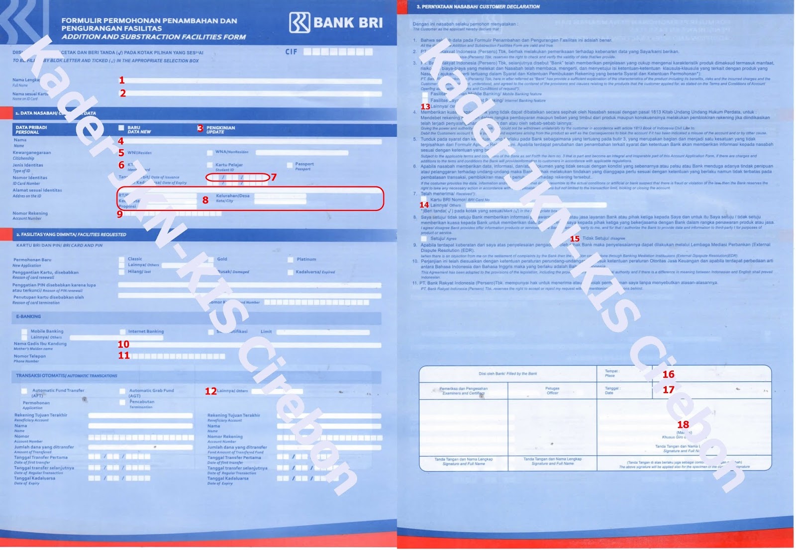 Detail Contoh Pengisian Formulir Pembukaan Rekening Bri Nomer 23