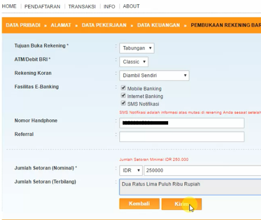 Detail Contoh Pengisian Formulir Pembukaan Rekening Bri Nomer 41