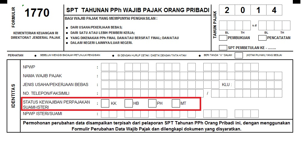 Detail Contoh Pengisian Spt 1770 Pekerjaan Bebas Nomer 16